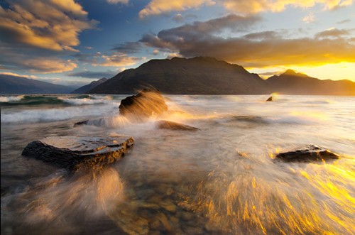 Summer Sunset Picture of Queenstown, New Zealand